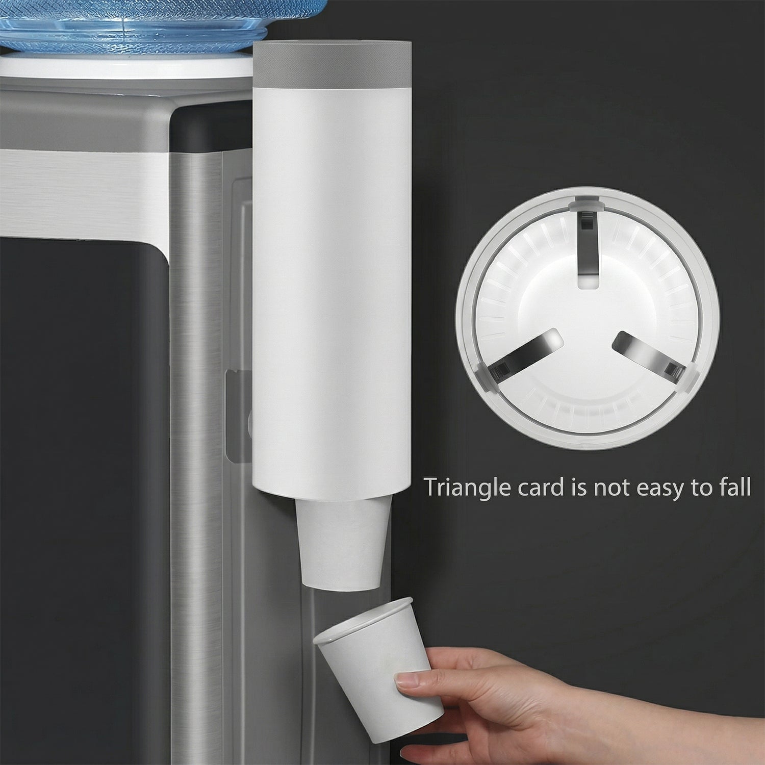 Wall Mounted Disposable Paper Cup Holder Storage Dispenser Box
