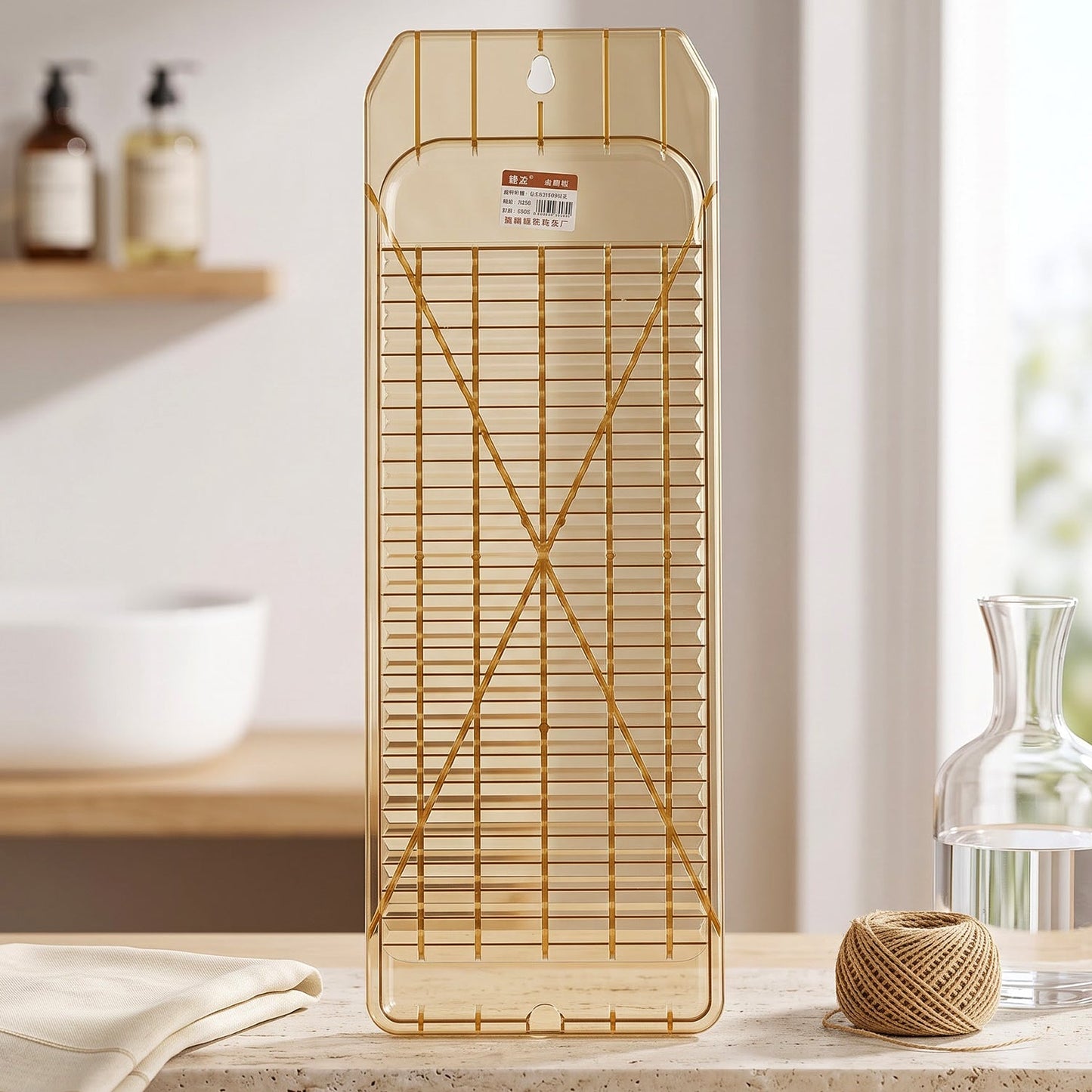 Portable Plastic Laundry Washboard With Ridges For Hand Washing Clothes (1 Pc)