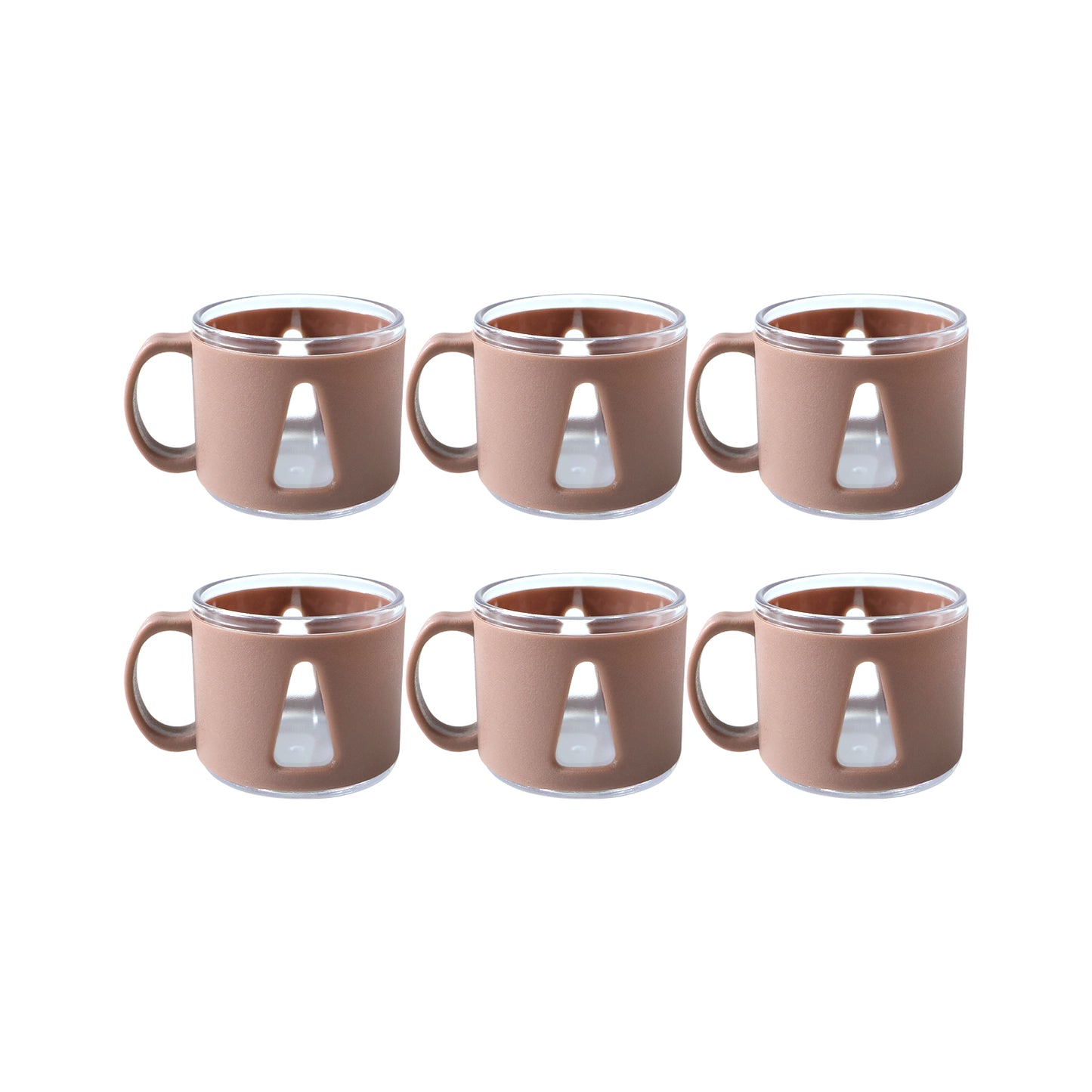 Premium Round Tea Cup Set (6 Pc Set)