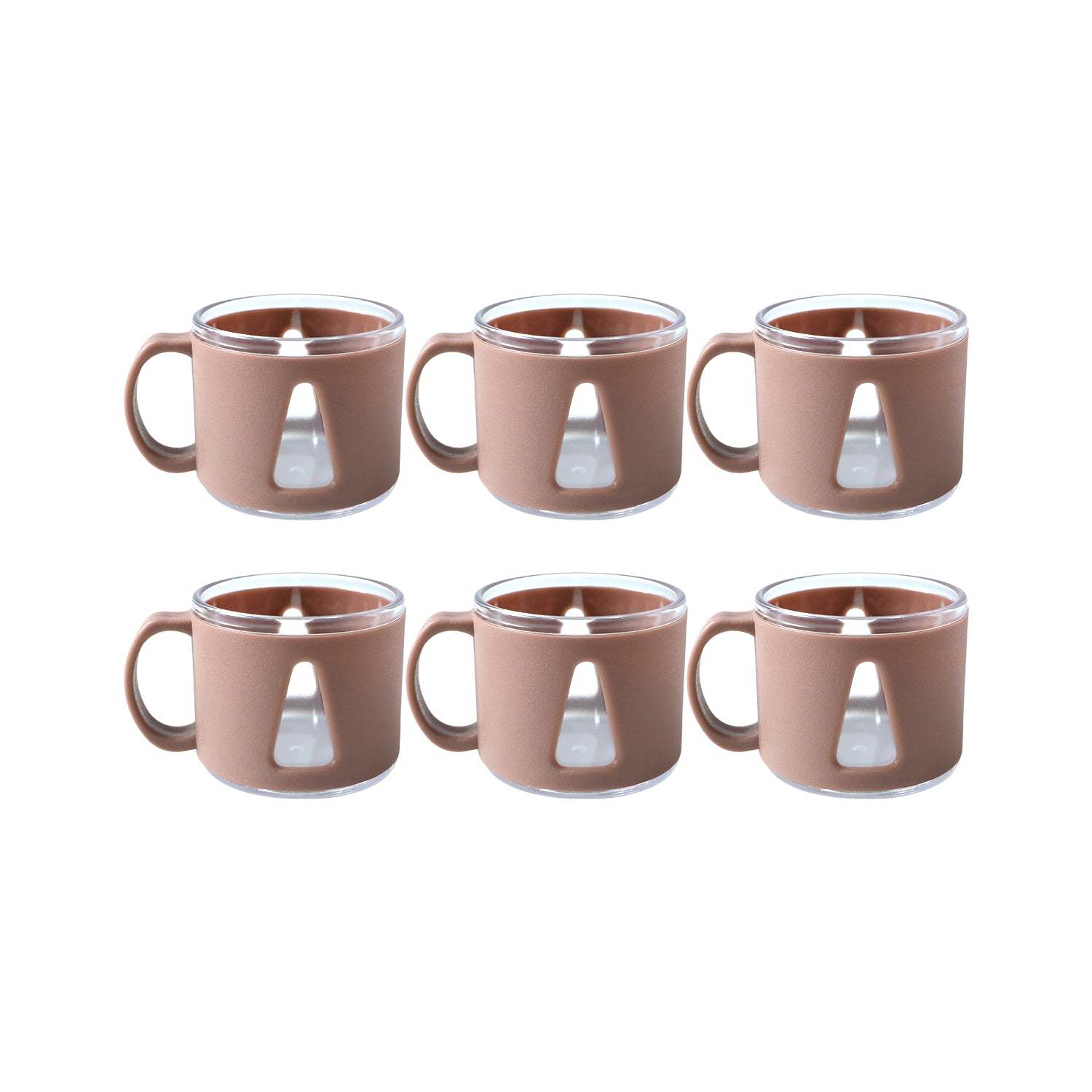 Premium Round Tea Cup Set (6 Pc Set)