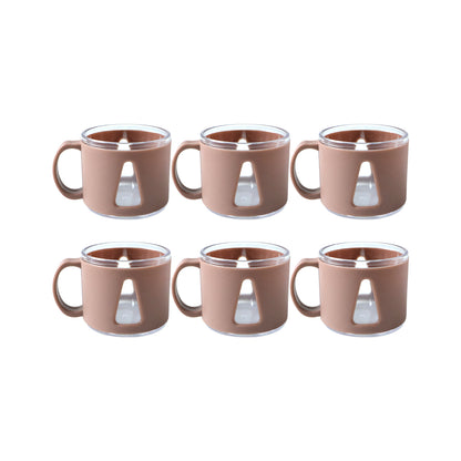 Premium Round Tea Cup Set (6 Pc Set)