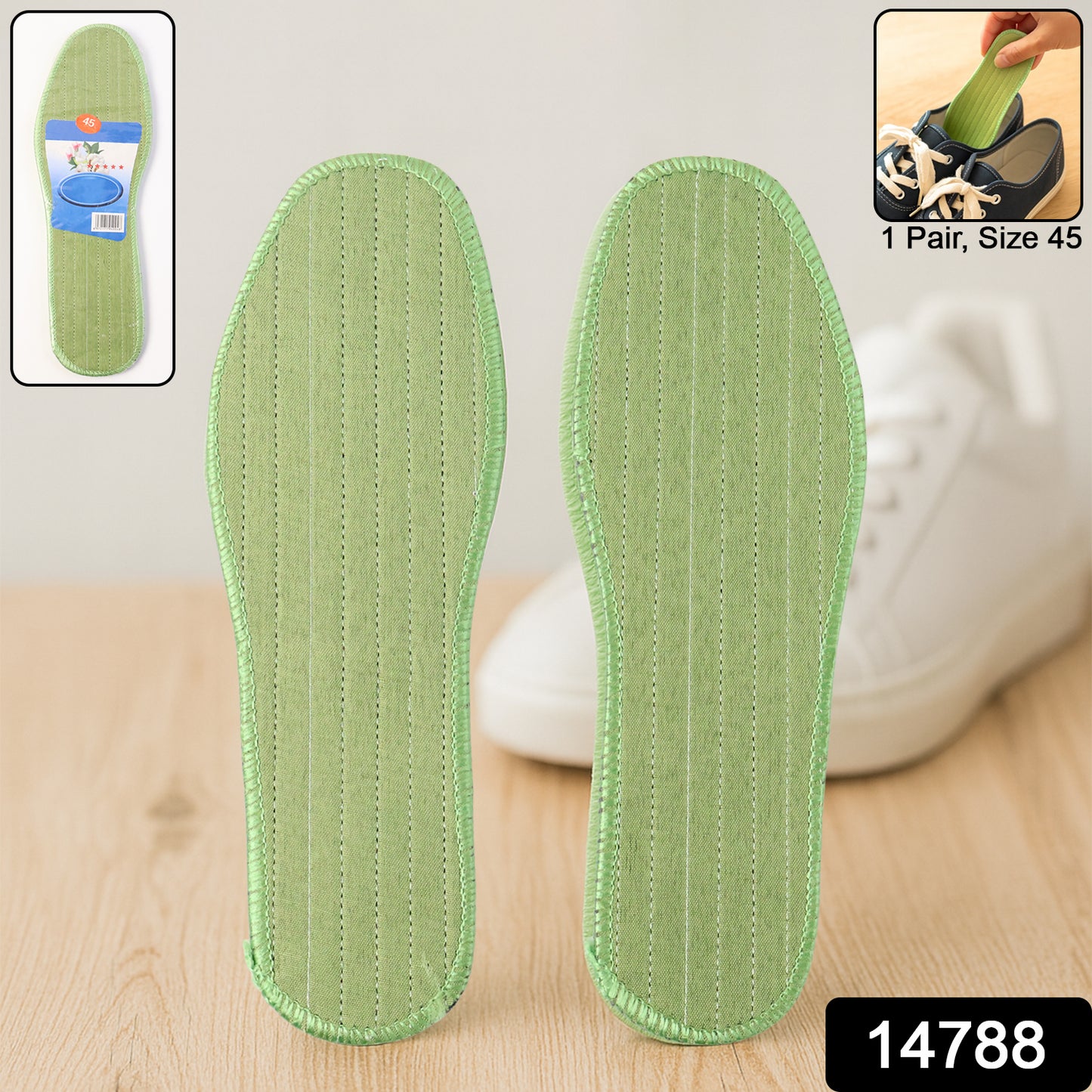 Premium Comfort Shoe Insoles For Daily Foot Support Size 45 (1 Pair  Mix Design)