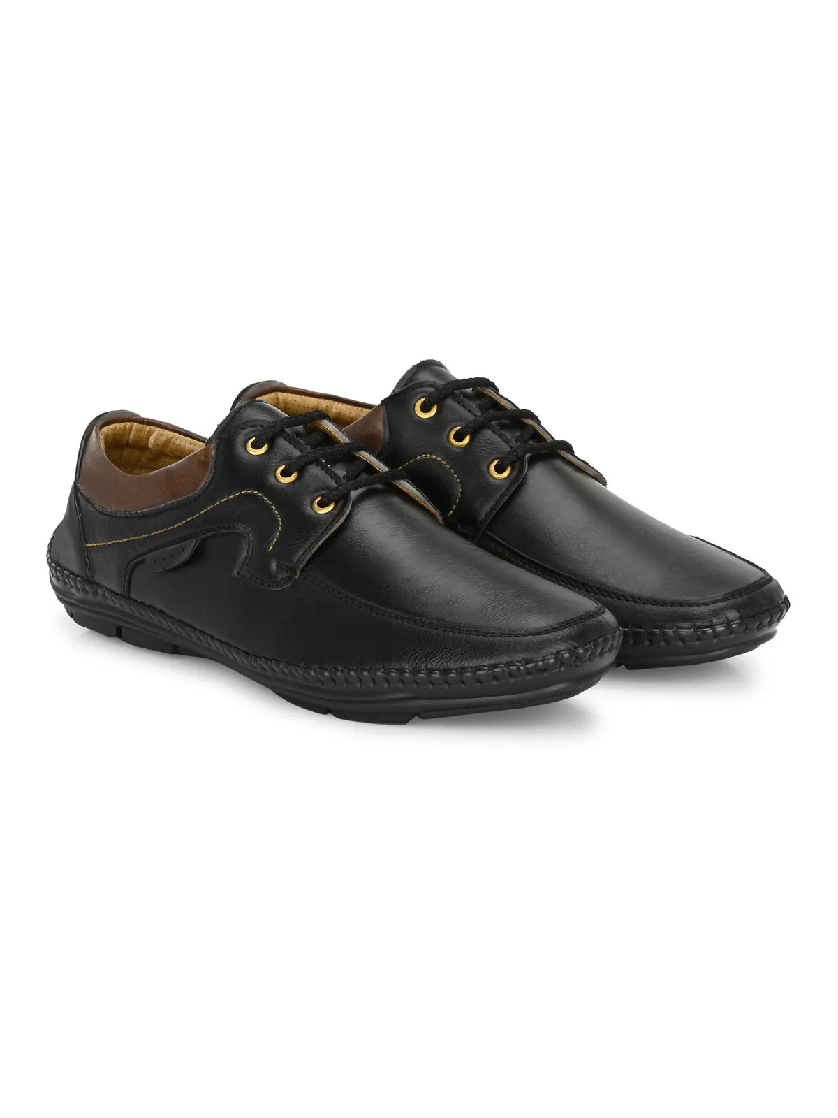 Black Lightweight Comfort Summer Trendy Premium Stylish Sneakers For Men: Size-6