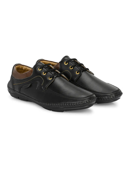Black Lightweight Comfort Summer Trendy Premium Stylish Sneakers For Men: Size-6