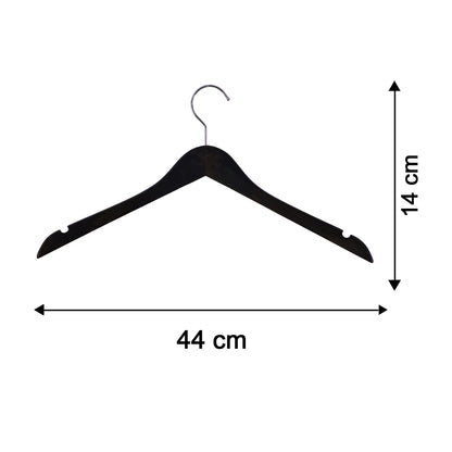 Premium Cloth Hanger With Metal Hook For Shirt Coat And Tops Wardrobe (1 Pc)