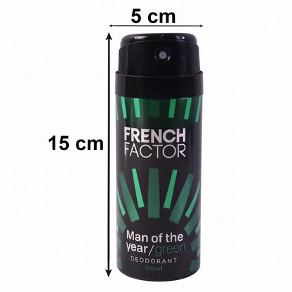 French Factor Man Of The Year Green Body Spray (1 Pc 150 Ml)