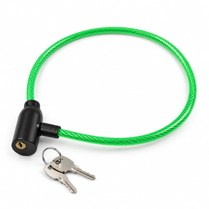 Heavy Duty Flexible Braided Steel Cable Security Lock With Keys