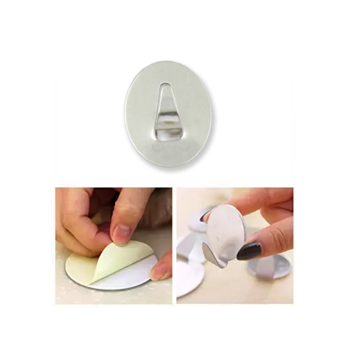 Set of 36 Wukusy stainless steel wall hooks for hanging clothes, keys, or towels on bathroom tiles, kitchen, or home surfaces.