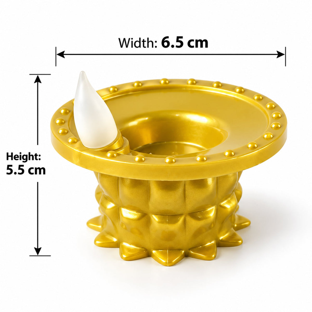Water Sensor Led Diyas For Diwali Pooja And Festive Home Decor (12 Pc Set)