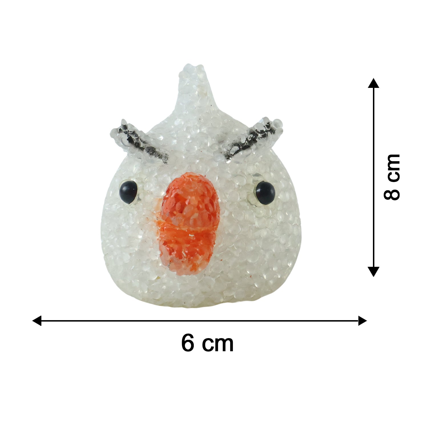 Wukusy cartoon chick shape LED night lamp with crystal texture emitting a warm glow, perfect for children's bedside lighting.