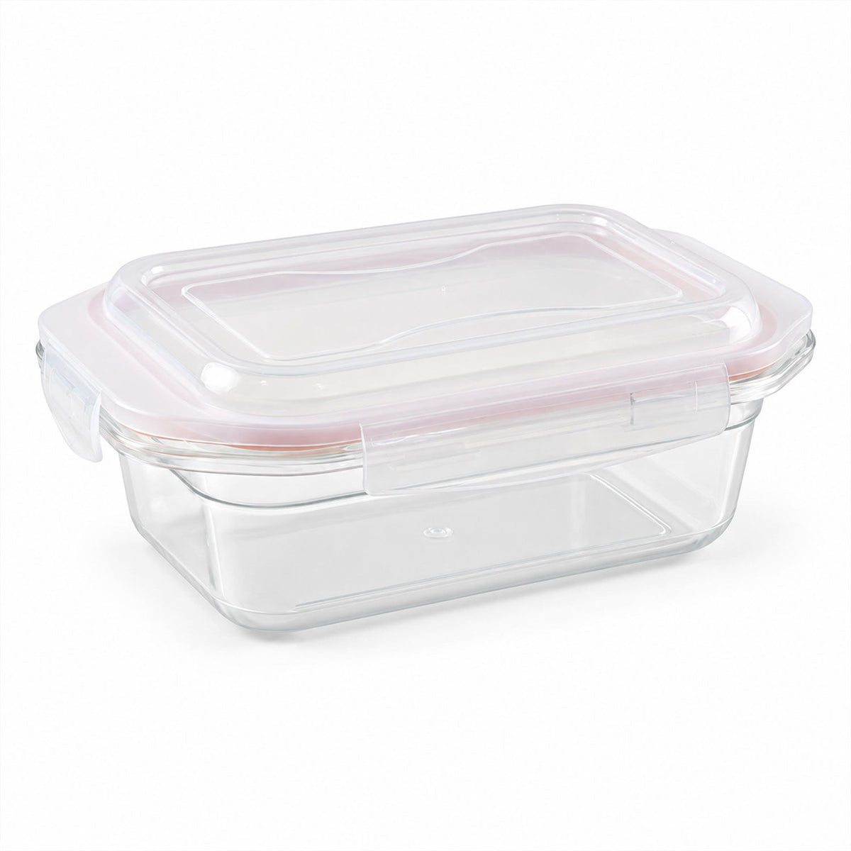 Wukusy plastic airtight food storage container with clip lock lid, 1200ml capacity, ideal for kitchen organization and food preservation.