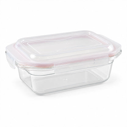 Wukusy plastic airtight food storage container with clip lock lid, 1200ml capacity, ideal for kitchen organization and food preservation.