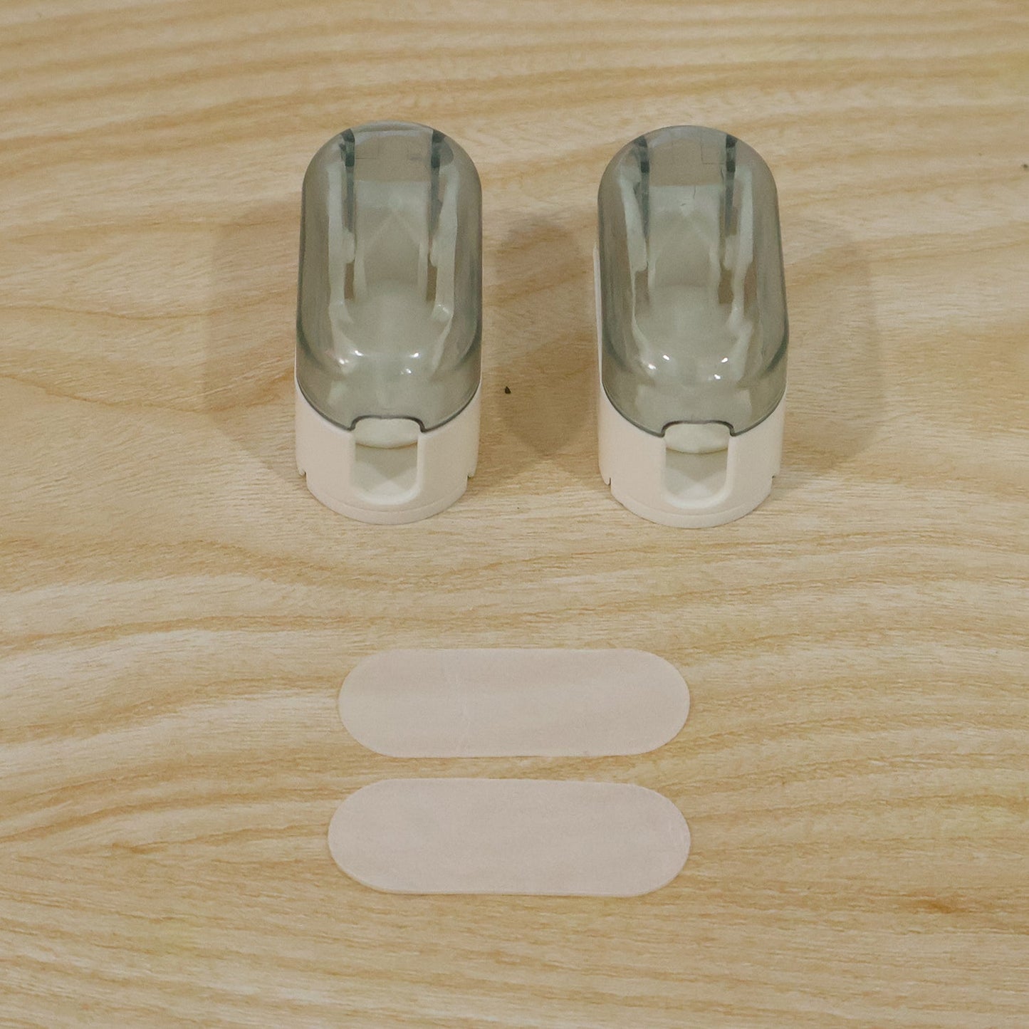 Portable Plastic Toothbrush Holder Wall Mounted Dust Cover Case (2 Pc)