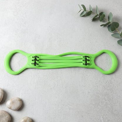 5 Tube Silicone Chest Expander Resistance Band For Home Gym Workout (1 Pc)