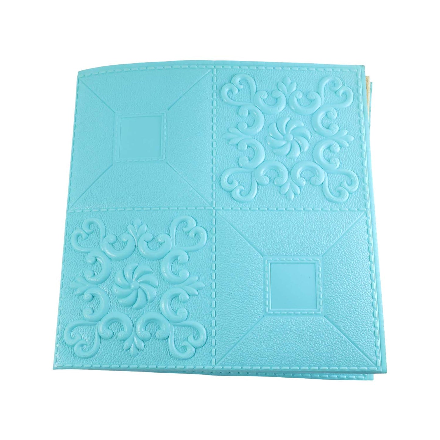 Wukusy 3D foam wallpaper sticker panel, 70x70 cm, decorative wall panel with textured foam design for interior decor.