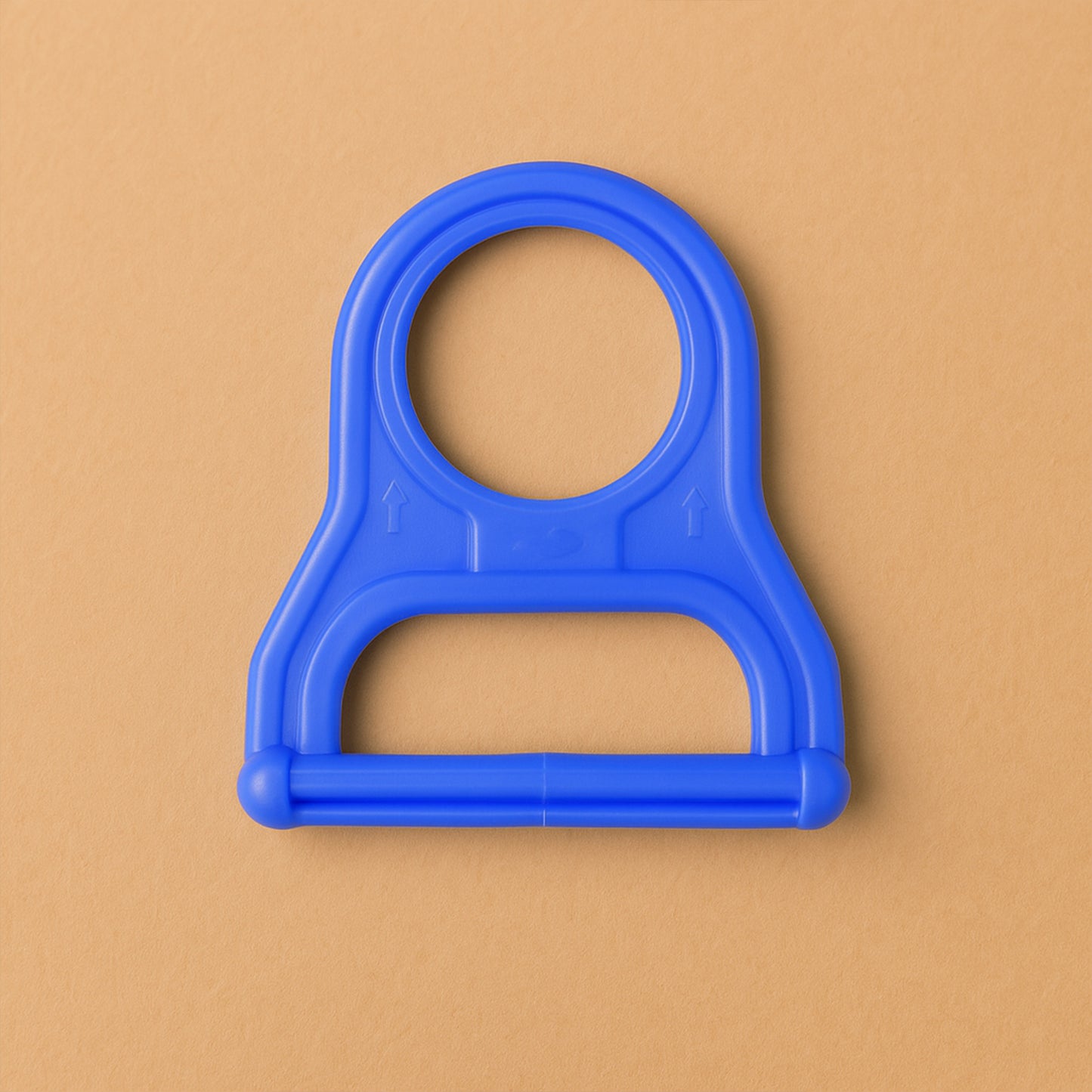 Wukusy heavy-duty plastic water bottle handle attached to a 20L water can for easy carrying and transport.
