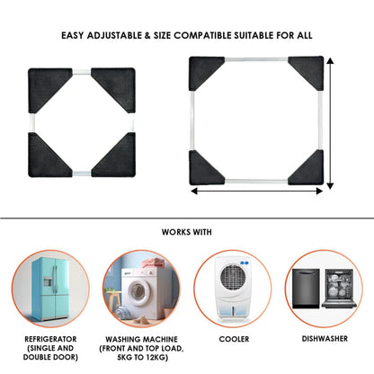 Adjustable Washing Machine  Refrigerator Stand (6767 Cm 1 Pc)
