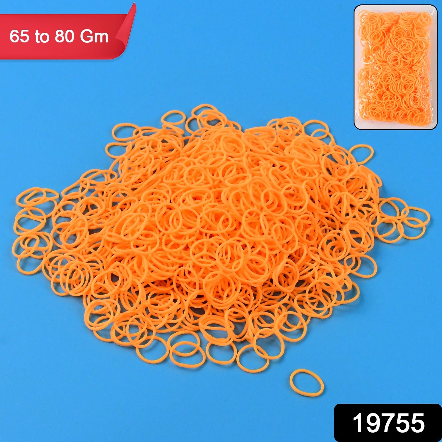 Wukusy premium strong elastic rubber bands for home improvement, multipurpose use, shown in a close-up image with several bands.