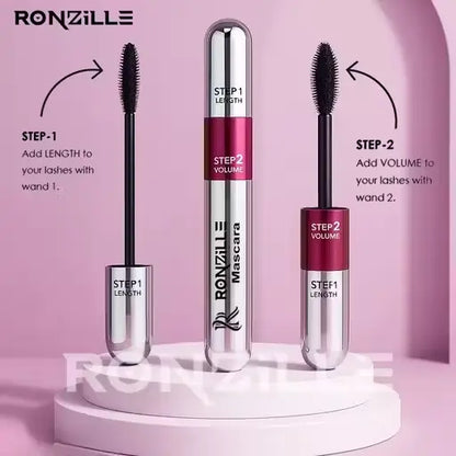 2-in-1 Mascara for Women – Volumizing & Lengthening Smudge-Proof Mascara