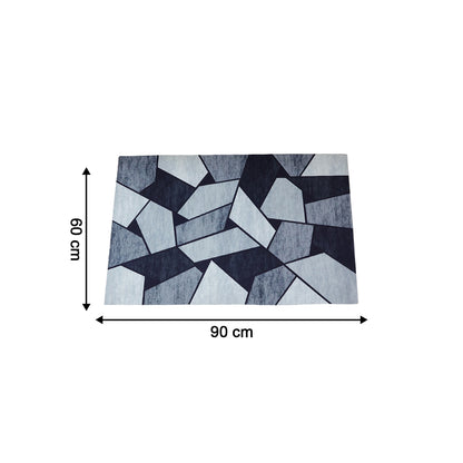 Geometric Anti Slip Door Floor Mat (1 Pc 90x60 Cm)
