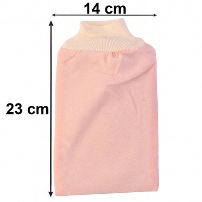 Soft Exfoliating Bath Scrub Glove Body Scrubber Shower Mitt For Skin (1 Pc)