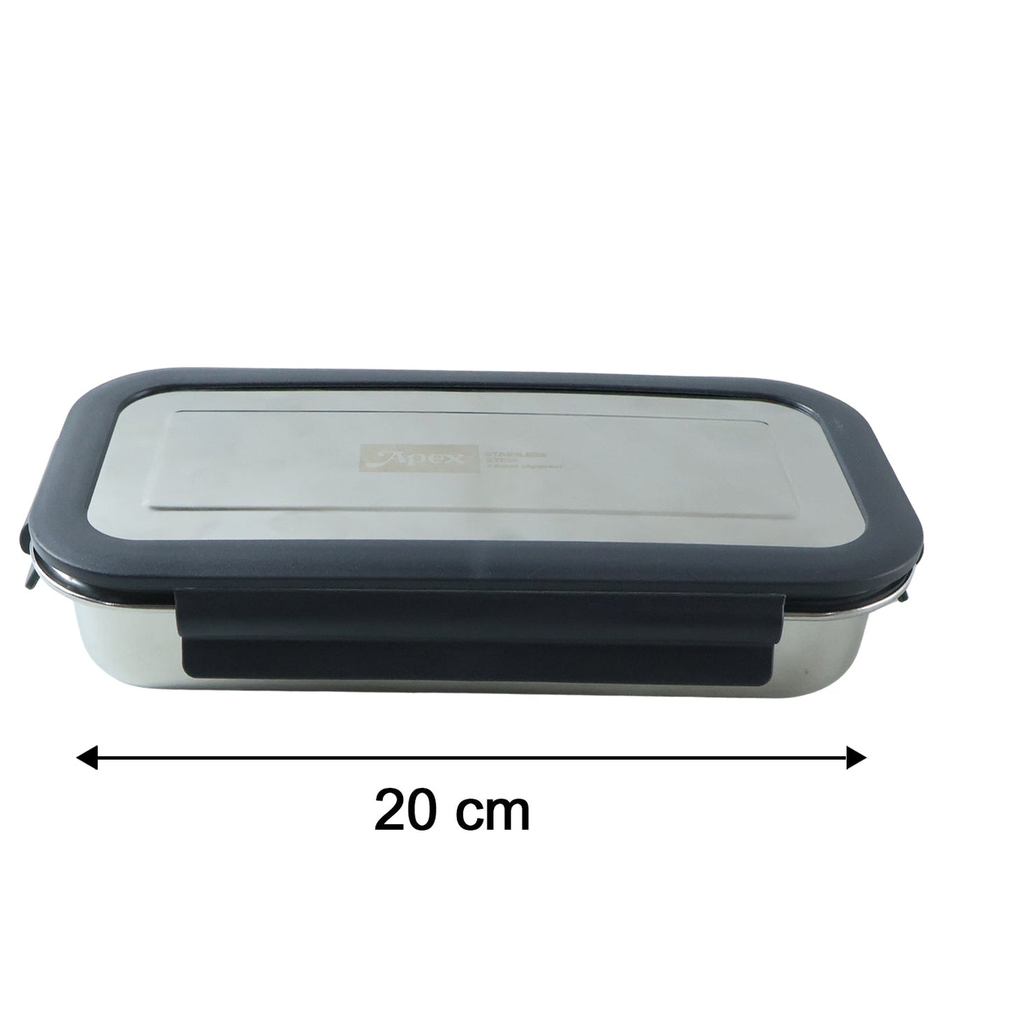Apex Flexi Stainless Steel Lunch Box Set With Container And Bowl (2 Pc)