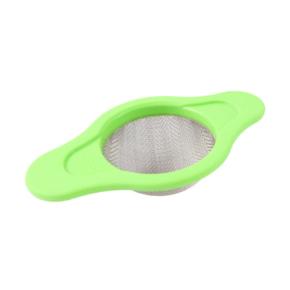 Stainless Steel Mesh Strainer With Dual Handle Plastic Frame (1 Pc)