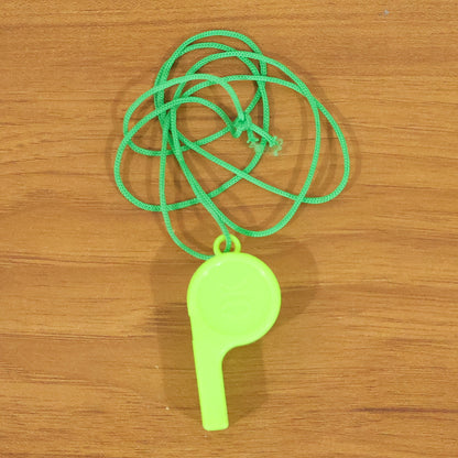 Plastic Sports Whistle With Neck Lanyard Loud Safety Whistle (1 Pc Mix Color)