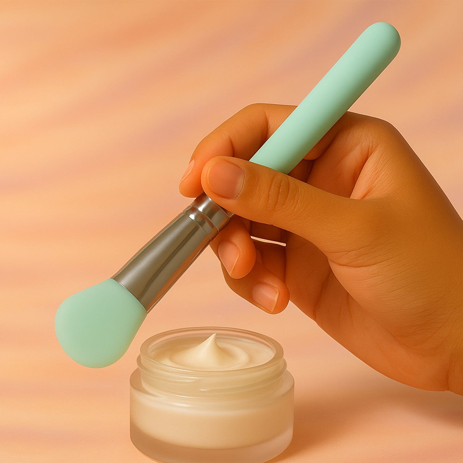 Soft Silicone Face Mask Applicator Brush (1 Pc)