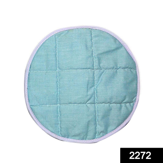 Wukusy 2272 round hygienic rotichapati print cover for kitchen or home use, featuring a colorful decorative design.