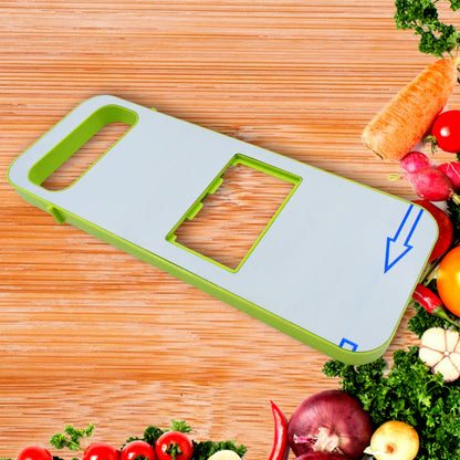 Wukusy 5-in-1 foldable vegetable slicer with stainless steel blades, protective guards, for potatoes, onions, and julienne vegetables.