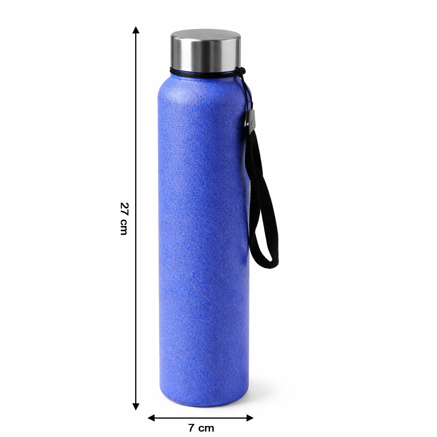 Classic Stainless Steel Water Bottle Blue Color (1000 Ml 1 Pc)