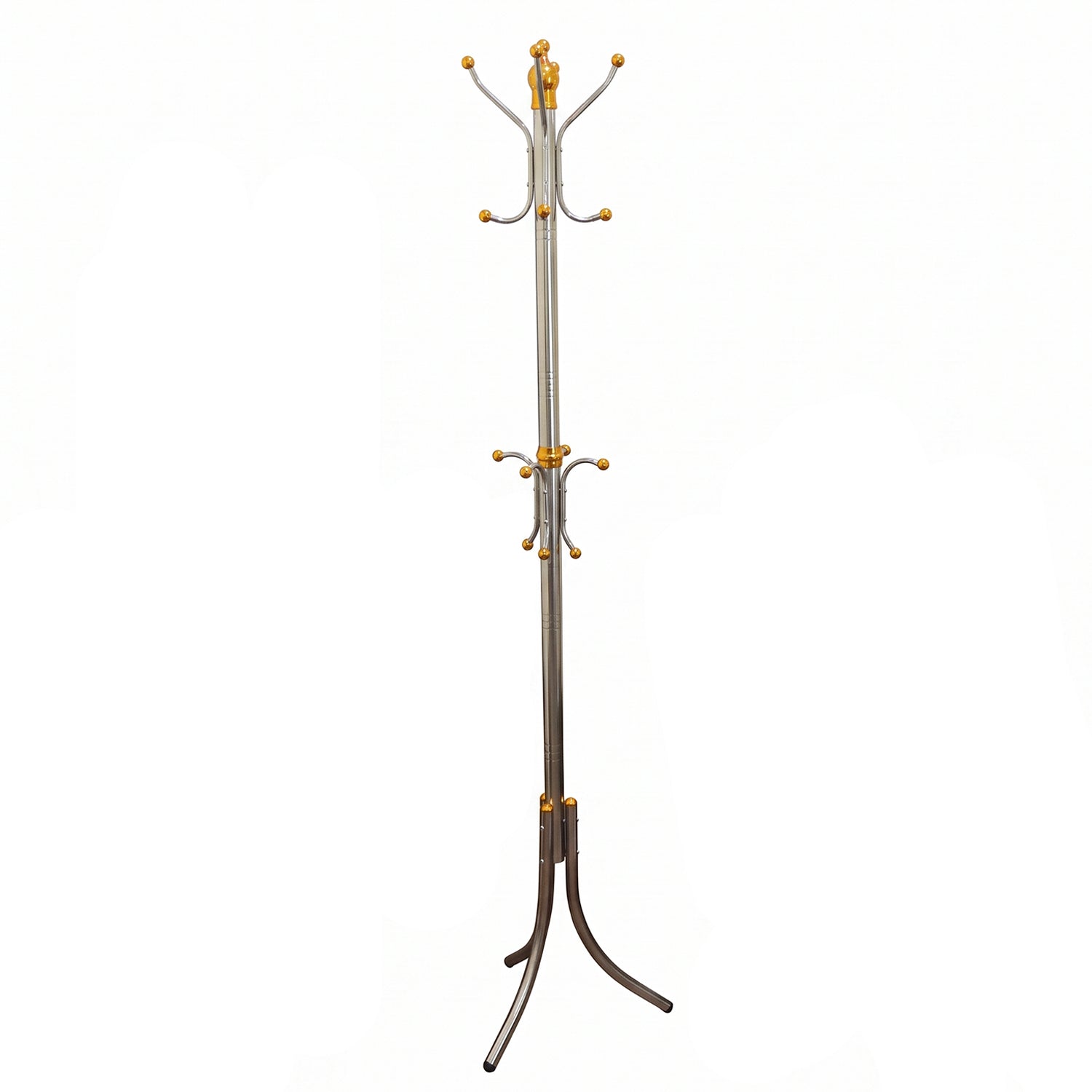 Metal Floor Standing Coat Rack Clothes Hanger Stand With Multi Hooks (1 Pc)