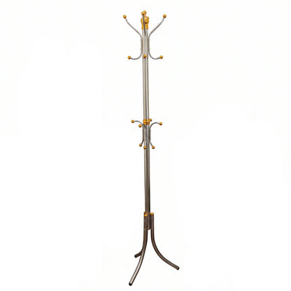 Metal Floor Standing Coat Rack Clothes Hanger Stand With Multi Hooks (1 Pc)