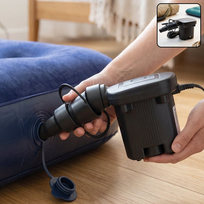 Electric Air Pump With 3 Nozzles For Inflatable Mattress And Pool Toys (1 Pc)