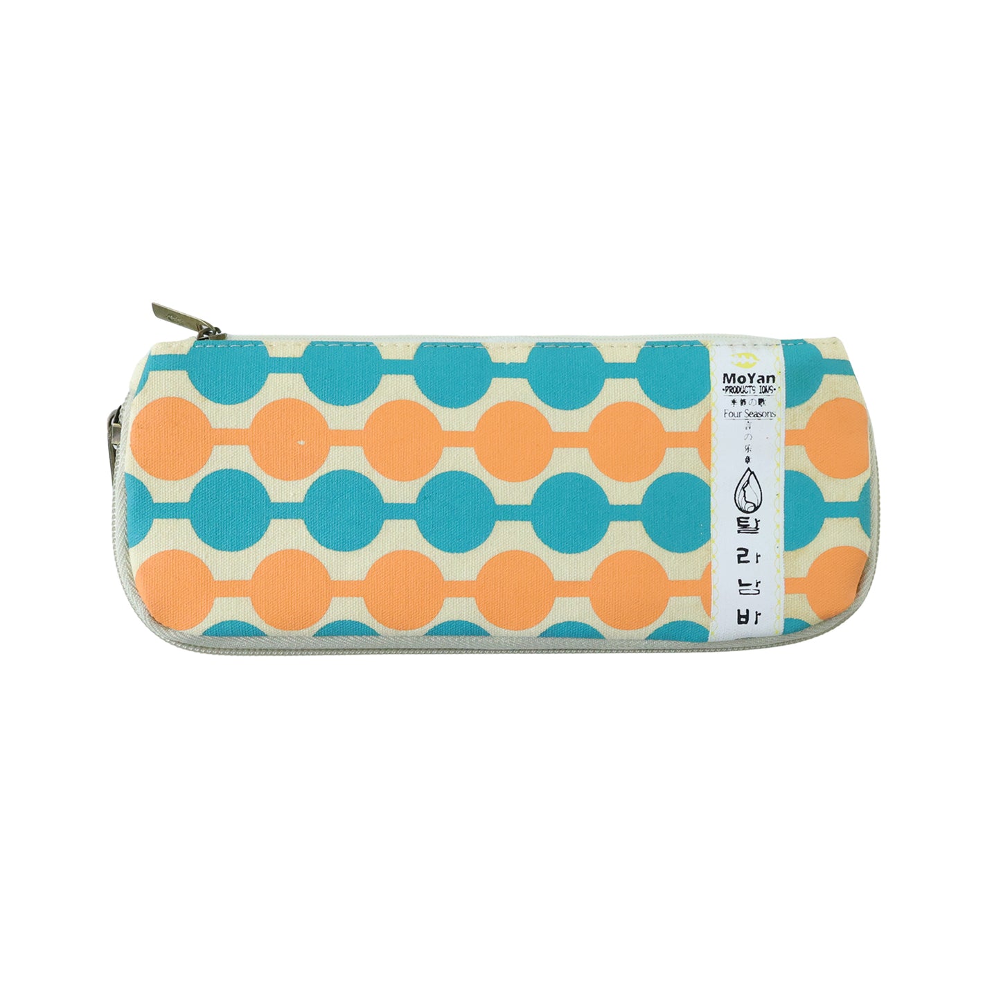 Stylish Multi-color Geometric Printed Pencil Pouch (1 Pc)