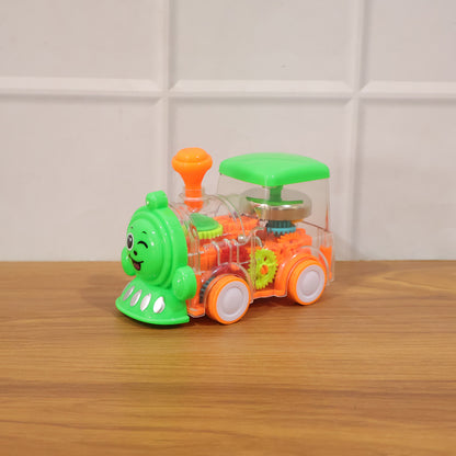 Kids Musical Light-up Transparent Train Toy (1 Pc)