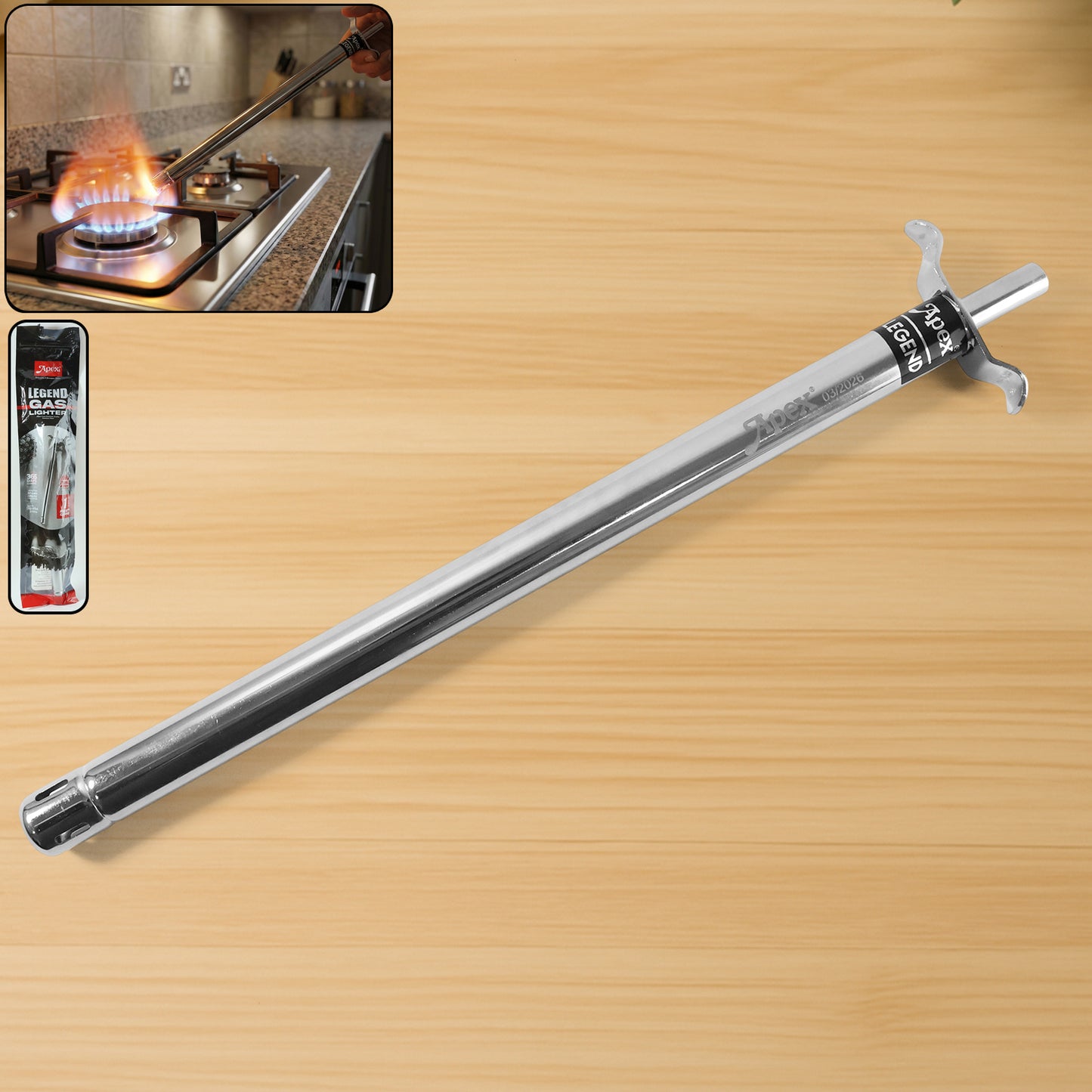 Long Stainless-steel Gas Stove Lighter (1 Feet)