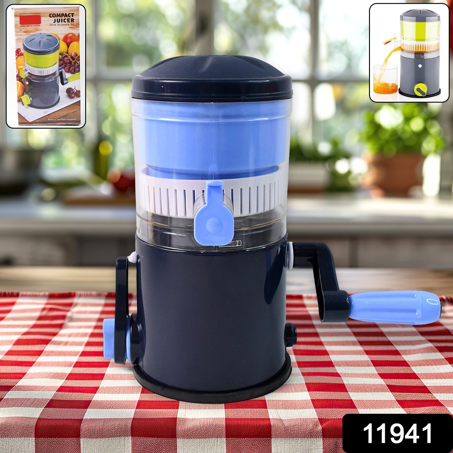 Ritu Hand Operated Compact Manual Juicer (Multicolor  1 Pc)