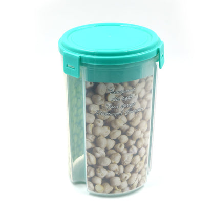 0618b 3 In 1 Transparent Air Tight Storage Dispenser Container (With Color Box)