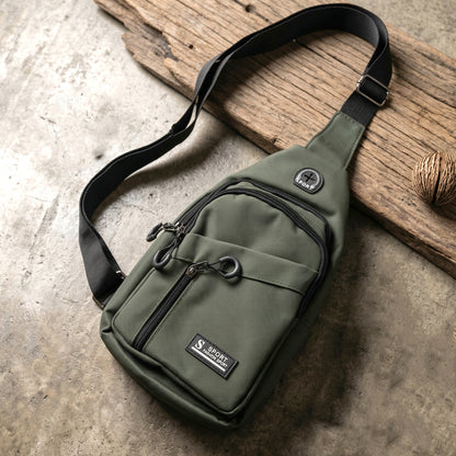 Durable Waist Bag Zipper Crossbody Sling Bag (1 Pc)