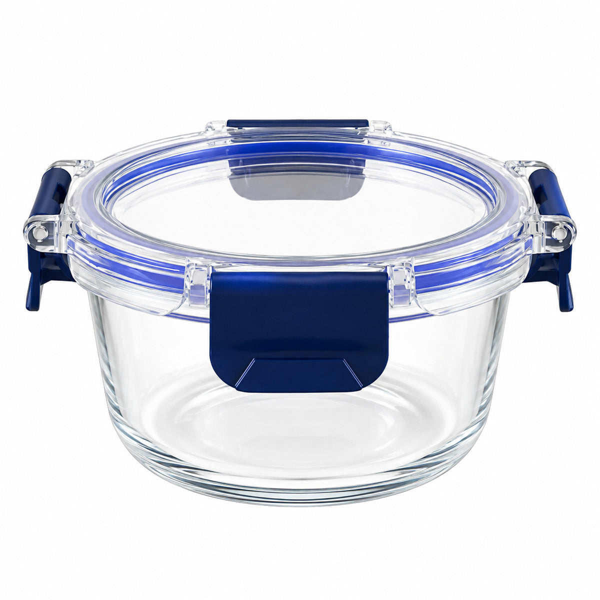 Wukusy 240ml round glass food storage container with Smart Lock lid l