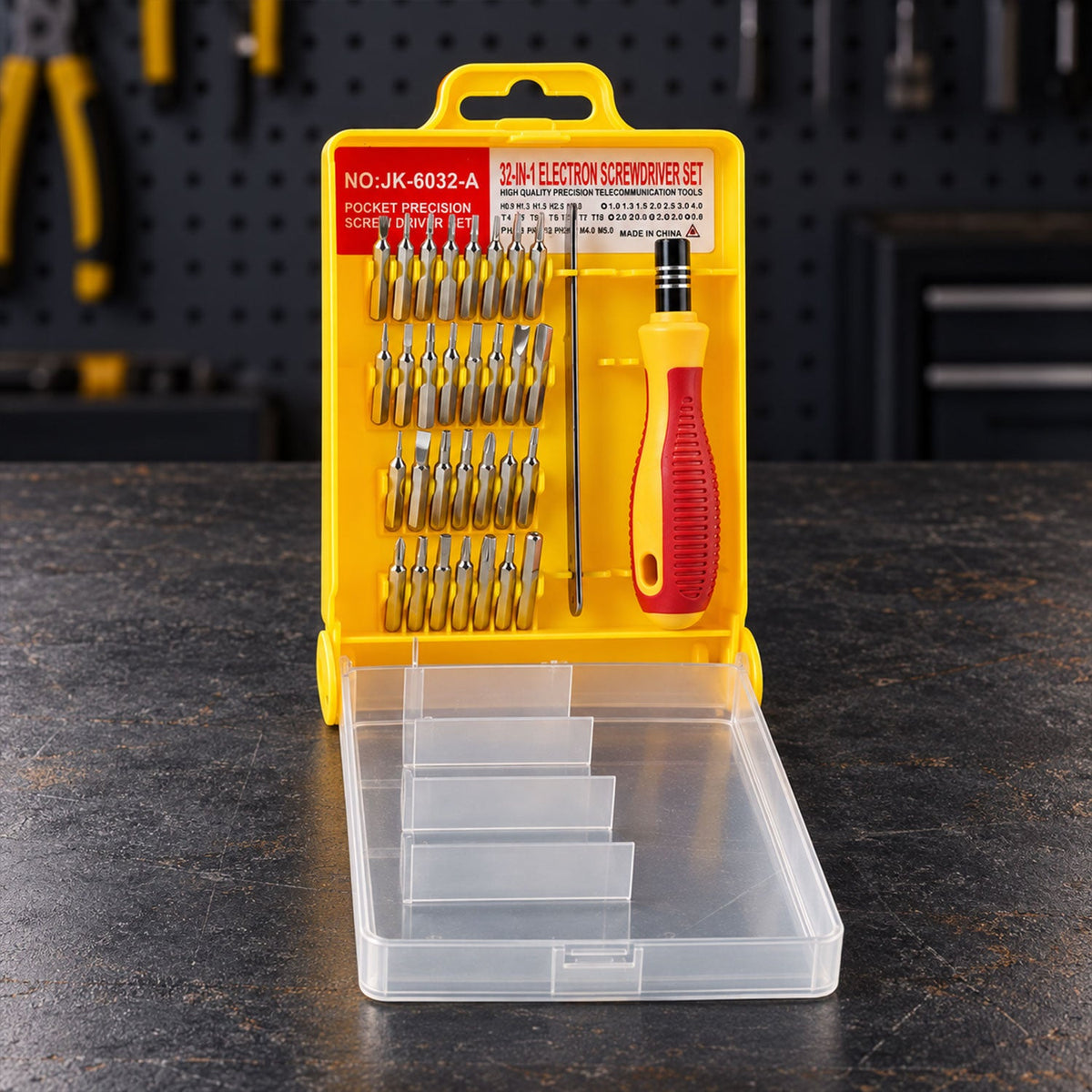 Magnetic Precision Screwdriver Set Handle Detailed Fastening And Repair Work (32 Pc)