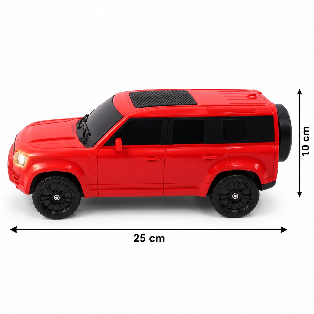 Wukusy car-shaped wireless speaker with light-up headlights and audio controls, designed for portable sound and stylish decor.