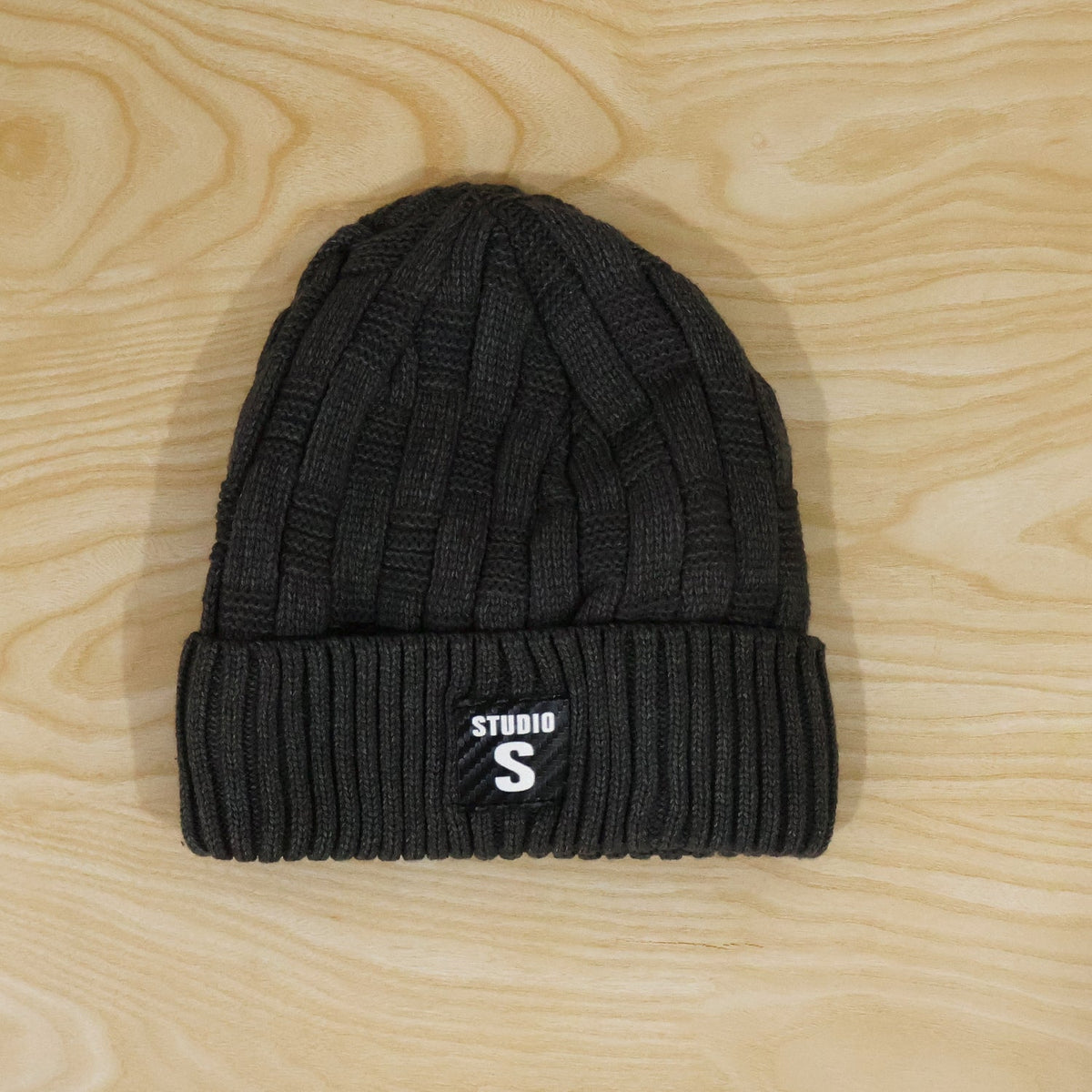Winter Warm Cable Knit Beanie Cap With Folded Ribbed Cuff For Daily Wear (1 Pc)