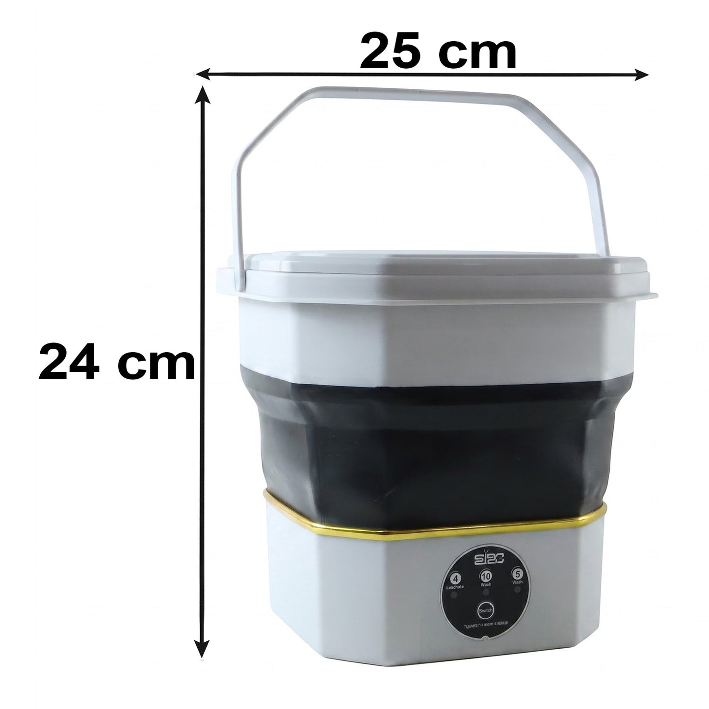 Mini Electric Folding Washing Machine For Small Clothes And Travel Laundry (1 Pc)