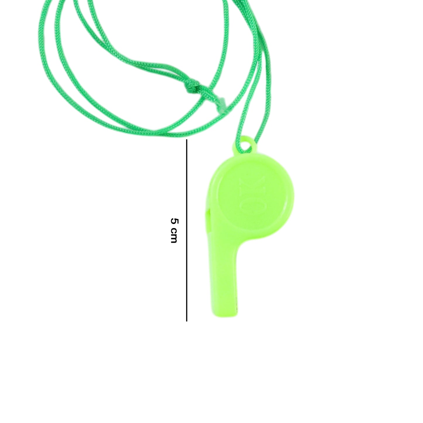 Plastic Sports Whistle With Neck Lanyard Loud Safety Whistle (1 Pc Mix Color)