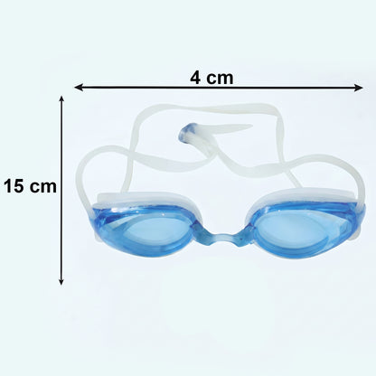 Kids comfortable fit swimming goggles with clear vision and adjustable strap, featuring Wukusy branding.