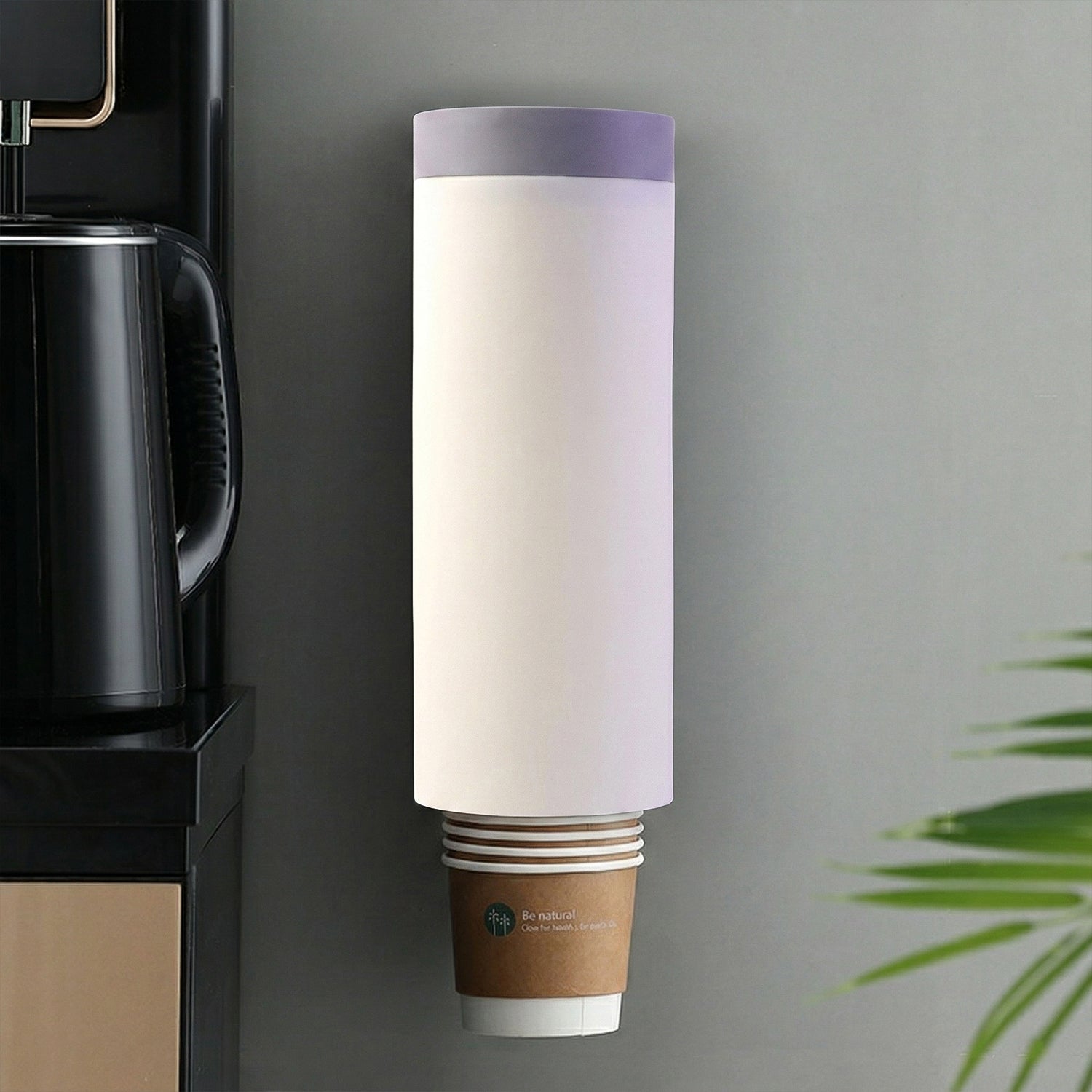 Wall Mounted Disposable Paper Cup Holder Storage Dispenser Box
