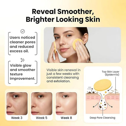 Kojic Acid Turmeric Face Cleansing Pads (Pack Of 1) (60Pcs)